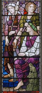 Buckland, St Mary, Lowndes & Drury, Henry Holiday, Arkitektur, 1918 av Henry Holiday