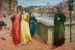 Dante och Beatrice, 1883, 1912.