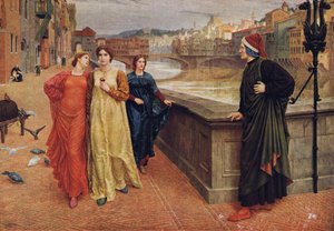 Dante och Beatrice, från 