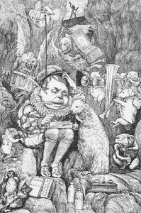 Illustration till "The Hunting of the Snark" av Lewis Carroll (1832-98) London, 1876