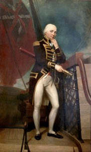 Porträtt av konteramiral Cuthbert Collingwood (1748-1810), underbefälhavare till Horatio Nelson (1758-1805) i slaget vid Trafalgar (1805). Olja på duk, av Henry Howard (1769-1847). av Henry Howard