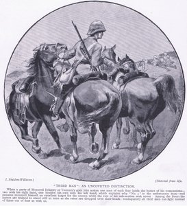 Tredje man en avslöjad distinktion, från After Pretoria: The Guerilla War publicerad av Harmsworth Brothers Limited, 1901 av Henry Inglis Jodrel Sheldon Williams