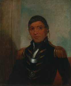 Big Buffalo Chippewa, 1832-1833. av Henry Inman