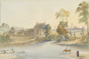 Seisdon Mill: akvarellmålning, nd [1844]