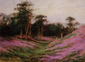 Nära Romans Camp, Sheringham, Norfolk (akvarell på papper) av Henry John Sylvester Stannard