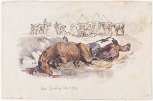 Vårt kavalleri, döda hästar av Henry John Wilkinson