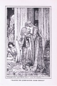 Blanche drottningmodern kysser Herman, 1912 av Henry Justice Ford