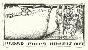 Bred puffar ut sig (gravyr) av Henry Justice Ford