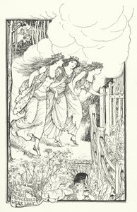 Hur de tre prinsessorna gick förlorade (gravyr) av Henry Justice Ford