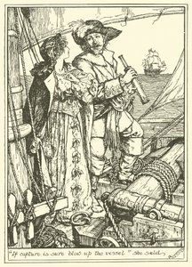 "If Capture is sure Blow Up the Vessel" sa hon (gravyr) av Henry Justice Ford
