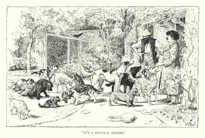 "Det är en vanlig kennel" (gravyr) av Henry Justice Ford