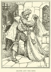 Jeanne och kungen (gravyr) av Henry Justice Ford