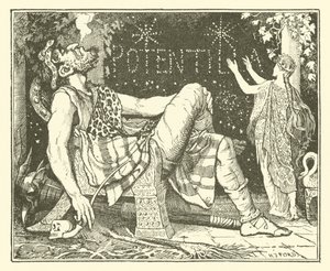 Prins Narcissus och prinsessan Potentilla (gravyr) av Henry Justice Ford