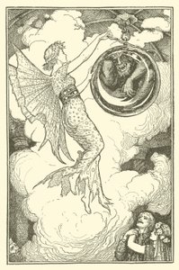Prins Narcissus och prinsessan Potentilla (gravyr) av Henry Justice Ford