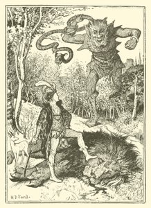 Prins Vivien och prinsessan Placida (gravyr) av Henry Justice Ford
