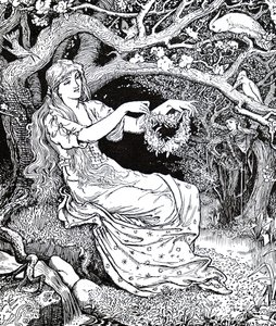 Prinsessan Narcissus och Prinsessan Potentilla av Henry Justice Ford