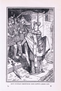 St Dunstan skrämde kung Edwys beväpnade män, 1912 av Henry Justice Ford