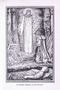 St Francis drömmer om svärden, 1912 av Henry Justice Ford