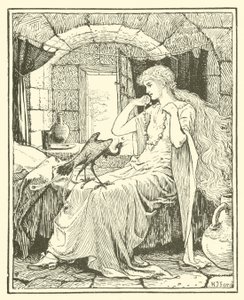 Den blå fågeln (gravyr) av Henry Justice Ford