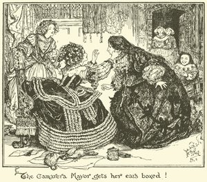 Camarera borgmästare får öronen i öronen! (gravyr) av Henry Justice Ford