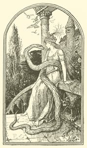 Den förtrollade ormen (gravyr) av Henry Justice Ford