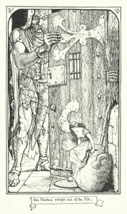 Jungfrun kryper ur krukan (gravyr) av Henry Justice Ford