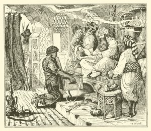 Berättelsen om kalifstorken (gravyr) av Henry Justice Ford
