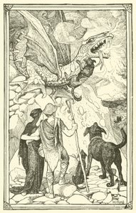 De tre hundarna (gravyr) av Henry Justice Ford