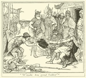 "Att få honom att växa längre" (gravyr) av Henry Justice Ford