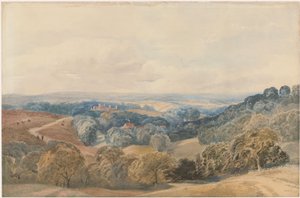 Landskap med Crieff Castle