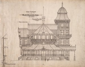 Hus för herr S.W. Allerton, Genèvesjön, Wisconsin: South Elevation av Henry Lord Gay