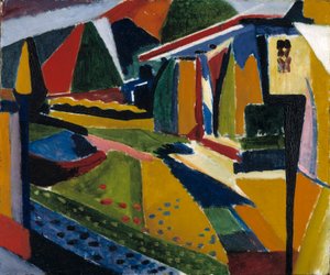 Abstrakt landskap, 1915-1916.
