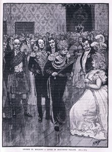 George IV håller en valle i Holyrood Palace 1822 av Henry Marriott Paget