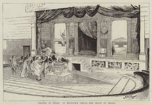 Helena i Troas, på Henglers Cirkus, Oenones död av Henry Marriott Paget