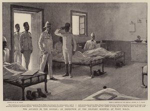 The Advance in the Soudan, en inspektion på militärsjukhuset i Wady Halfa av Henry Marriott Paget