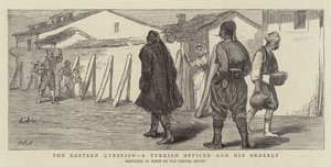 Den östliga frågan, en turkisk officer och hans ordningsman av Henry Marriott Paget