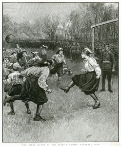 Den första matchen för British Ladies