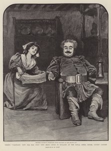 Verdis Falstaff, som nu för första gången ges i England på Royal Opera House, Covent Garden