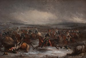 Laddar franskt kavalleri vid Waterloo
