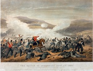 Slaget vid Inkermann den 5 november 1854, graverad av Edmund Walker (fl. 1836-62) 1854