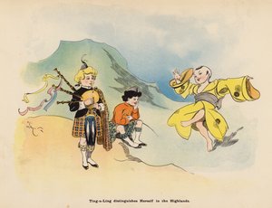 Illustration till The Adventures of a Japanese Doll (färglitografi)