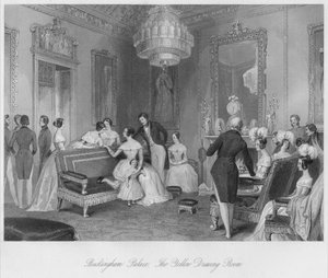 Buckingham Palace. Den gula salongen, c1841