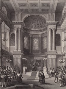 Firande av lövhyddohögtiden, judiska synagogan, Great St Helen