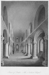 Tower of London. - Normandiska kapellet, c1841