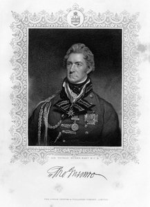 Sir Thomas Munro 1761-1827, skotsk soldat och statsman, 1800-talet.