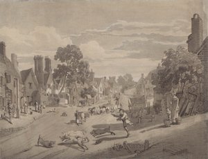 High Street i Bushey, Hertfordshire av Henry Monro