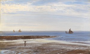 Nära Margate - Evening, 1870 av Henry Moore
