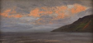 Solnedgång vid kusten av Henry Moore