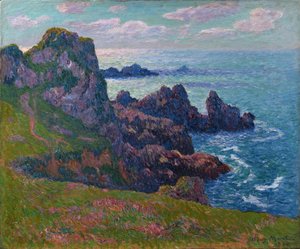 Lugnt väder, Kusten vid Pointe de Pern, Ushant, 1894.
