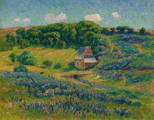 Gård på den bretonska landsbygden. av Henry Moret